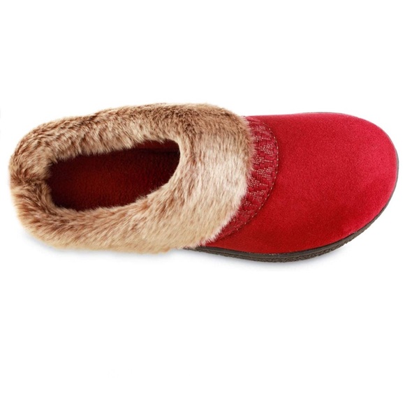 Isotoner Women’s Microsuede Hoodback Slippers - Picture 3 of 12